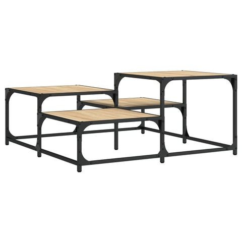 vidaXL Coffee Table Sonoma Oak 87.5x87.5x40 cm Engineered Wood