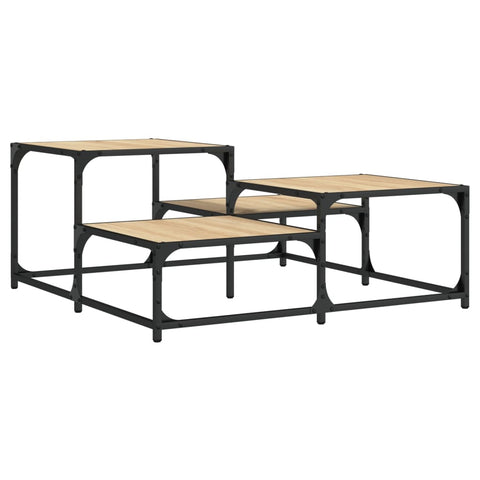 vidaXL Coffee Table Sonoma Oak 87.5x87.5x40 cm Engineered Wood