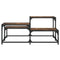 vidaXL Coffee Table Smoked Oak 87.5x87.5x40 cm Engineered Wood