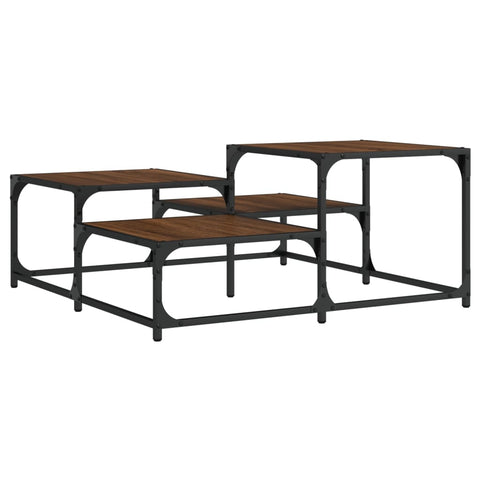 vidaXL Coffee Table Brown Oak 87.5x87.5x40 cm Engineered Wood