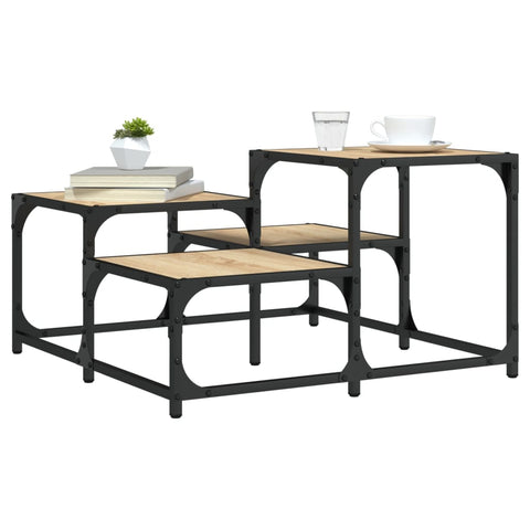 vidaXL Coffee Table Sonoma Oak 68x68x40 cm Engineered Wood