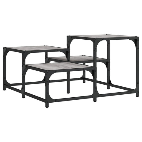 vidaXL Coffee Table Grey Sonoma 68x68x40 cm Engineered Wood