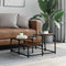 vidaXL Coffee Table Brown Oak 68x68x40 cm Engineered Wood