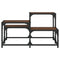 vidaXL Coffee Table Brown Oak 68x68x40 cm Engineered Wood