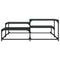 vidaXL Coffee Table Black 107x107x40 cm Engineered Wood