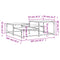 vidaXL Coffee Table Black 107x107x40 cm Engineered Wood
