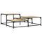 vidaXL Coffee Table Sonoma Oak 107x107x40 cm Engineered Wood