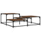 vidaXL Coffee Table Brown Oak 107x107x40 cm Engineered Wood