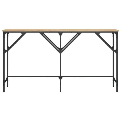 vidaXL Console Table Sonoma Oak 140x29x75 cm Engineered Wood