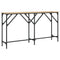 vidaXL Console Table Sonoma Oak 140x29x75 cm Engineered Wood