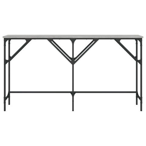 vidaXL Console Table Grey Sonoma 140x29x75 cm Engineered Wood
