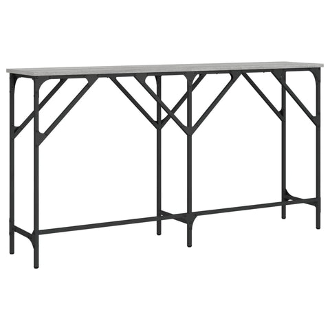 vidaXL Console Table Grey Sonoma 140x29x75 cm Engineered Wood