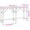 vidaXL Console Table Grey Sonoma 140x29x75 cm Engineered Wood