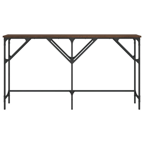 vidaXL Console Table Brown Oak 140x29x75 cm Engineered Wood