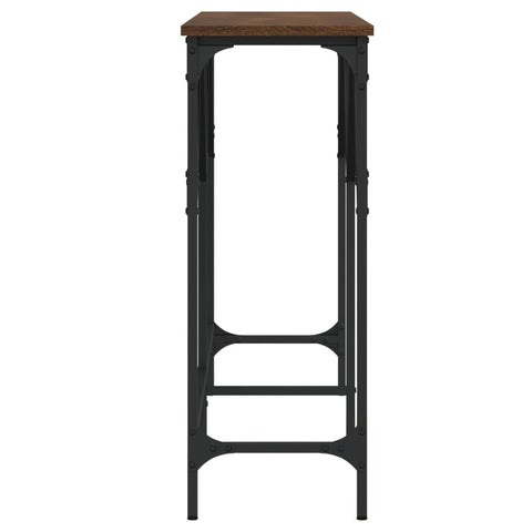vidaXL Console Table Brown Oak 140x29x75 cm Engineered Wood
