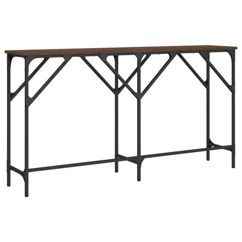 vidaXL Console Table Brown Oak 140x29x75 cm Engineered Wood