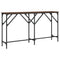 vidaXL Console Table Brown Oak 140x29x75 cm Engineered Wood