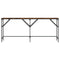 vidaXL Console Table Smoked Oak 180x29x75 cm Engineered Wood