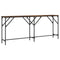 vidaXL Console Table Smoked Oak 180x29x75 cm Engineered Wood