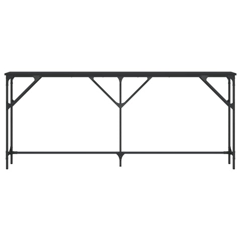 vidaXL Console Table Black 180x23x75 cm Engineered Wood