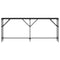 vidaXL Console Table Black 180x23x75 cm Engineered Wood
