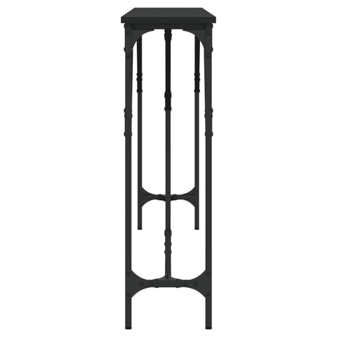 vidaXL Console Table Black 180x23x75 cm Engineered Wood