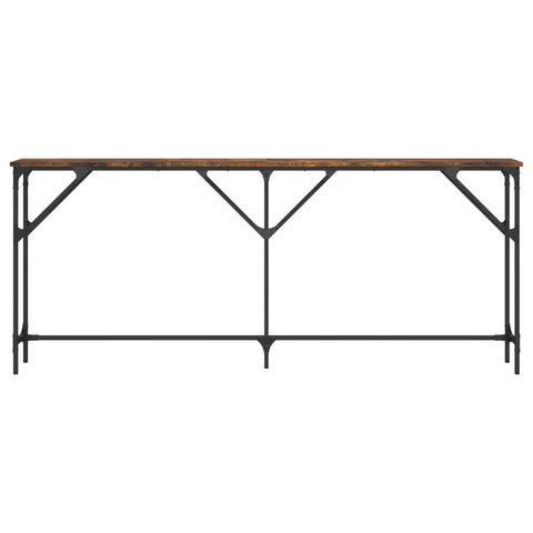 vidaXL Console Table Smoked Oak 180x23x75 cm Engineered Wood