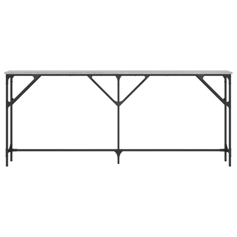 vidaXL Console Table Grey Sonoma 180x23x75 cm Engineered Wood