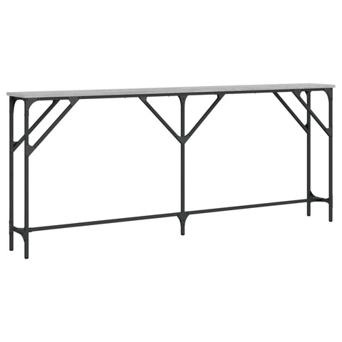 vidaXL Console Table Grey Sonoma 180x23x75 cm Engineered Wood