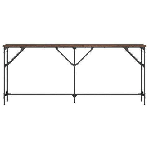 vidaXL Console Table Brown Oak 180x23x75 cm Engineered Wood