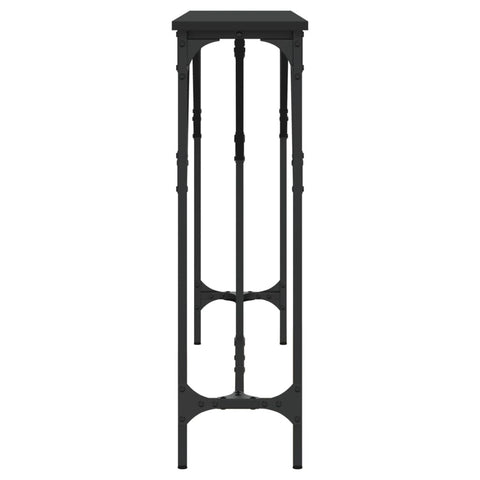 vidaXL Console Table Black 140x23x75 cm Engineered Wood