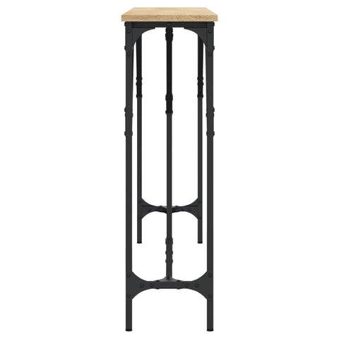 vidaXL Console Table Sonoma Oak 140x23x75 cm Engineered Wood