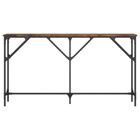 vidaXL Console Table Smoked Oak 140x23x75 cm Engineered Wood