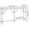 vidaXL Console Table Grey Sonoma 140x23x75 cm Engineered Wood