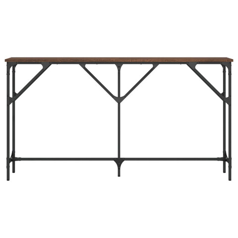 vidaXL Console Table Brown Oak 140x23x75 cm Engineered Wood