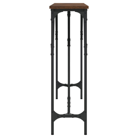 vidaXL Console Table Brown Oak 140x23x75 cm Engineered Wood