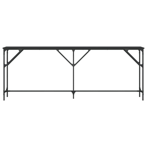 vidaXL Console Table Black 200x29x75 cm Engineered Wood