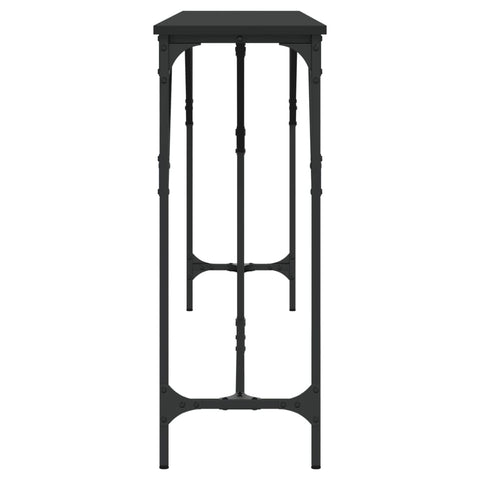 vidaXL Console Table Black 200x29x75 cm Engineered Wood