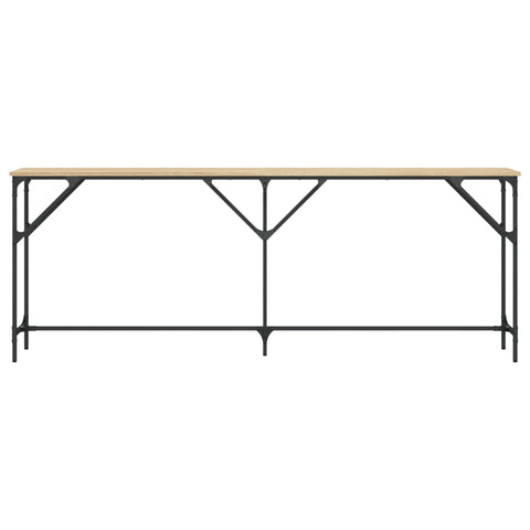 vidaXL Console Table Sonoma Oak 200x29x75 cm Engineered Wood
