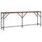vidaXL Console Table Smoked Oak 200x29x75 cm Engineered Wood