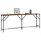 vidaXL Console Table Smoked Oak 200x29x75 cm Engineered Wood