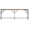 vidaXL Console Table Smoked Oak 200x29x75 cm Engineered Wood