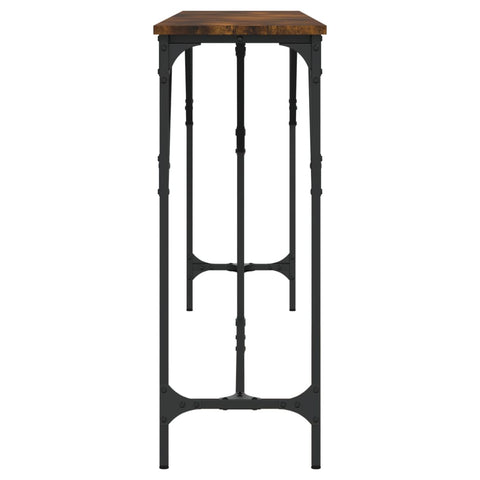 vidaXL Console Table Smoked Oak 200x29x75 cm Engineered Wood