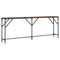 vidaXL Console Table Smoked Oak 200x29x75 cm Engineered Wood