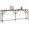 vidaXL Console Table Brown Oak 200x29x75 cm Engineered Wood