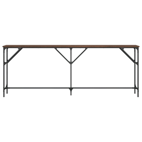 vidaXL Console Table Brown Oak 200x29x75 cm Engineered Wood