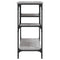 vidaXL Console Table with Shelves Grey Sonoma 100x35x75 cm