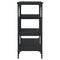 vidaXL Console Table with Shelves Black 100x35x75 cm