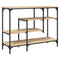 vidaXL Console Table with Shelves Sonoma Oak 100x35x75 cm
