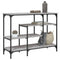 vidaXL Console Table with Shelves Grey Sonoma 100x35x75 cm